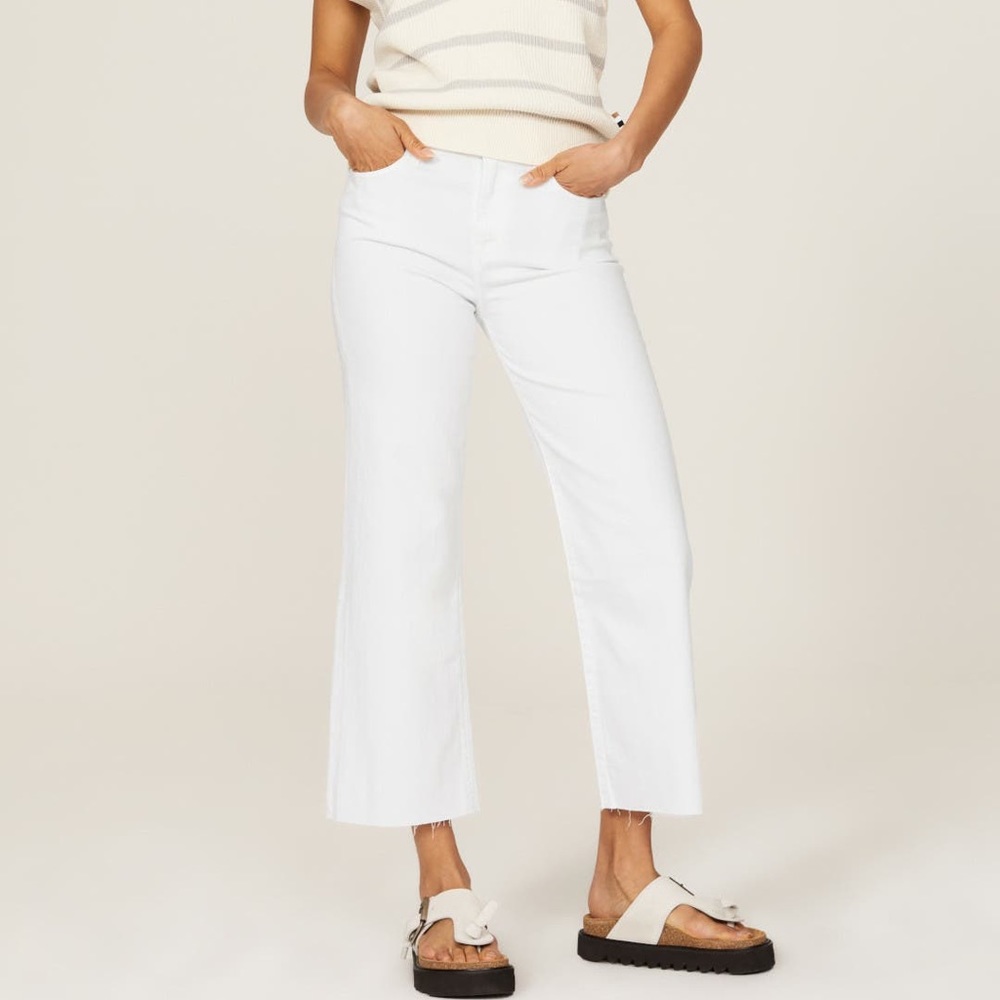 7 For all Mankind white cropped Alexa Jeans sz 29